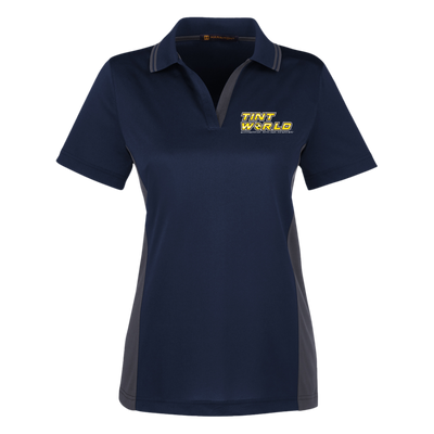 Tint World-M386W Harriton Womens Colorblock Polo