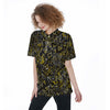 Tint World-All-Over Print Women's Short Sleeve Shirt With Pocket