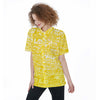 All-Over Print Women's Short Sleeve Shirt With Pocket